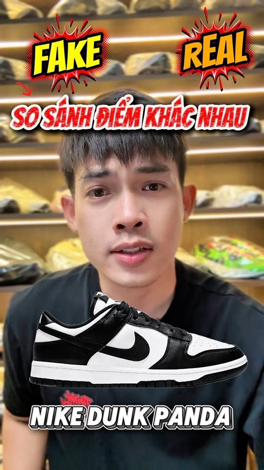 Ảnh đại diện gốc Facebook: So Sánh Điểm Khác Nhau Giữa Giày Real & Fake Của Dunk Panda
