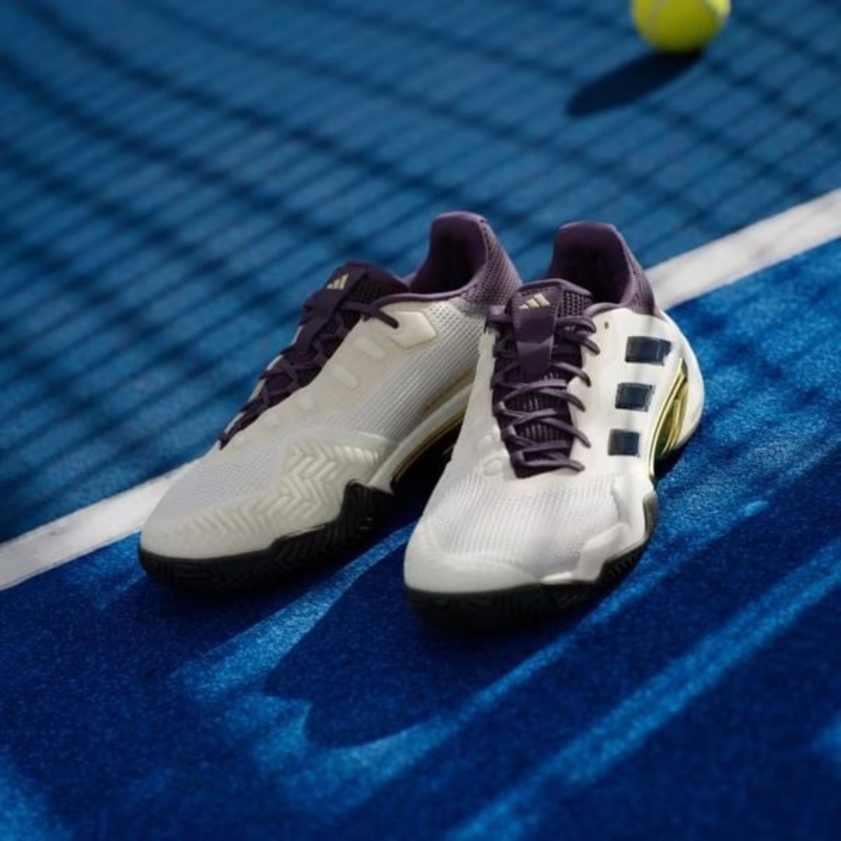 Giày Pickleball Tennis Adidas Barricade 13 Gold JR1499 — ảnh 12