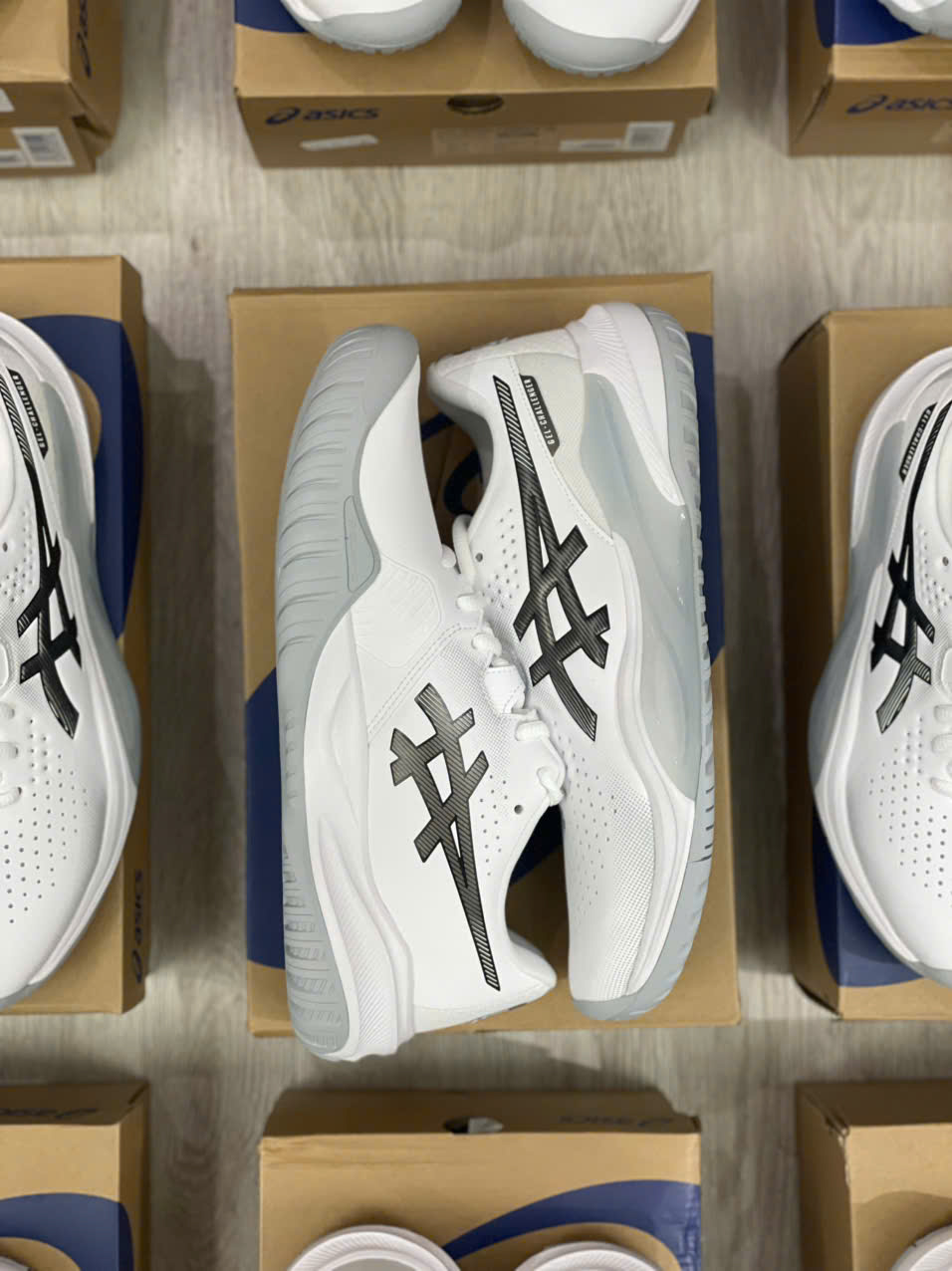 Giày Pickleball Tennis Asics Gel Challenger 15 White 1041A510-101 — ảnh 5