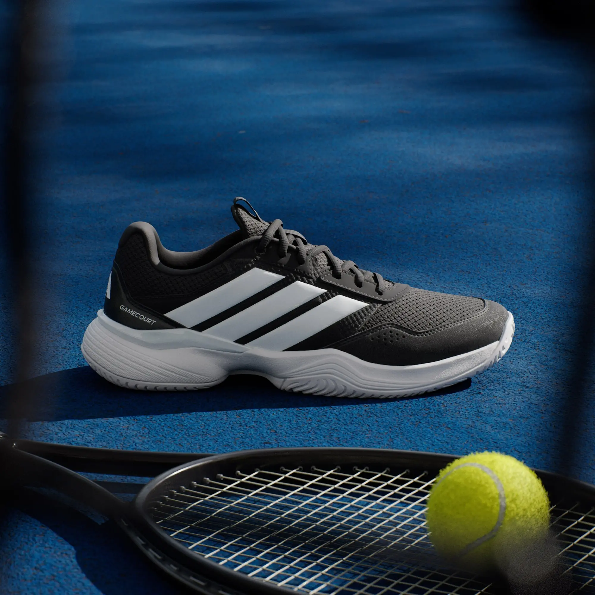 Giày Pickleball Tennis Adidas Gamecourt 3 Black KI3598 — ảnh 2