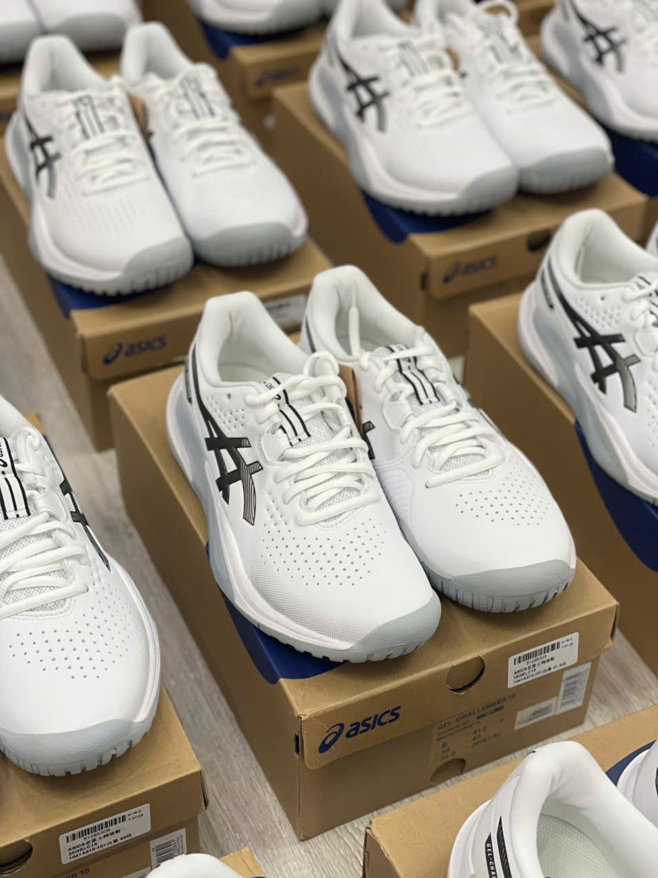 Giày Pickleball Tennis Asics Gel Challenger 15 White 1041A510-101 — ảnh 3
