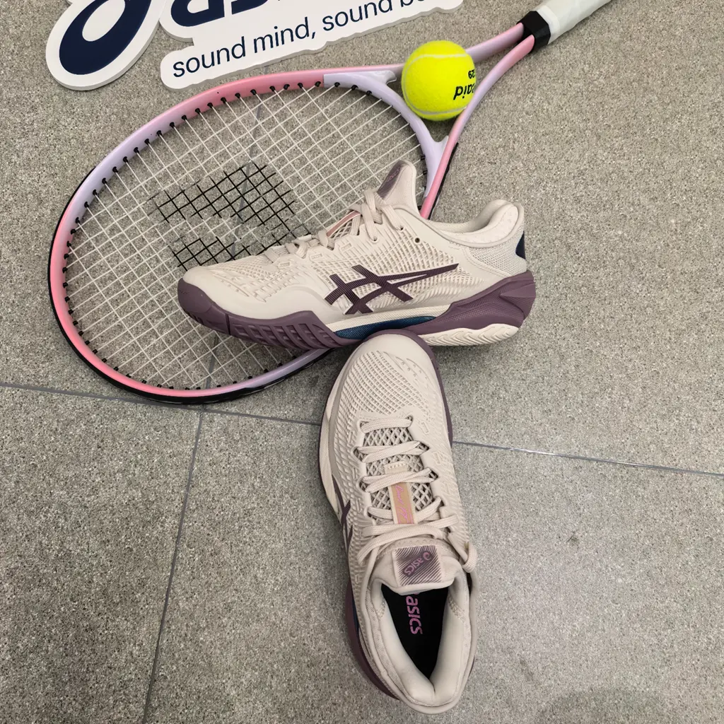 Giày Pickleball Tennis Asics Court FF 3 Mauve 1042A220-250 — ảnh 8