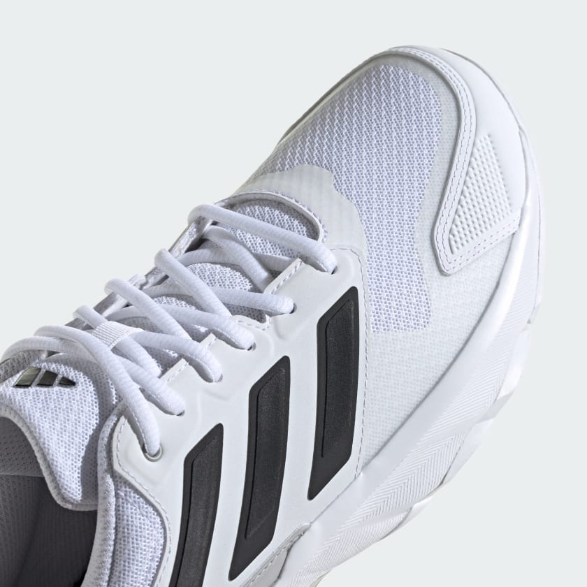 Giày Pickleball Tennis Adidas CourtJam Control 3 White Black IF7888 — ảnh 3