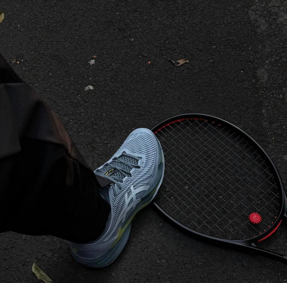 Giày Pickleball Tennis Asics Court FF 3 Grey 1041A370-404 — ảnh 5