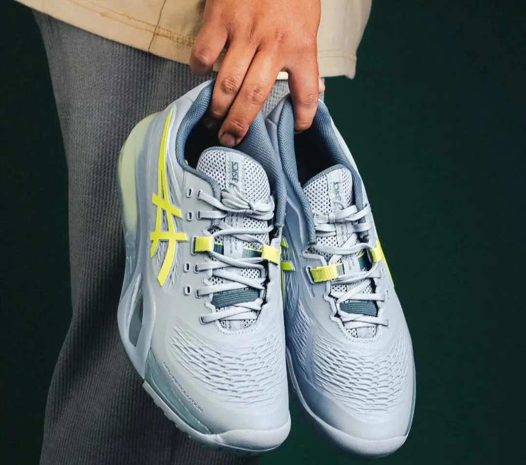 Giày Pickleball Tennis Asics Gel Resolution X Grey 1041A481-402 — ảnh 6