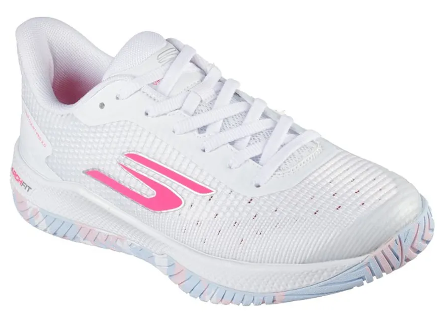 Giày Pickleball Skechers Viper Court Pro 2 White Pink 172109 WMLT — ảnh 3