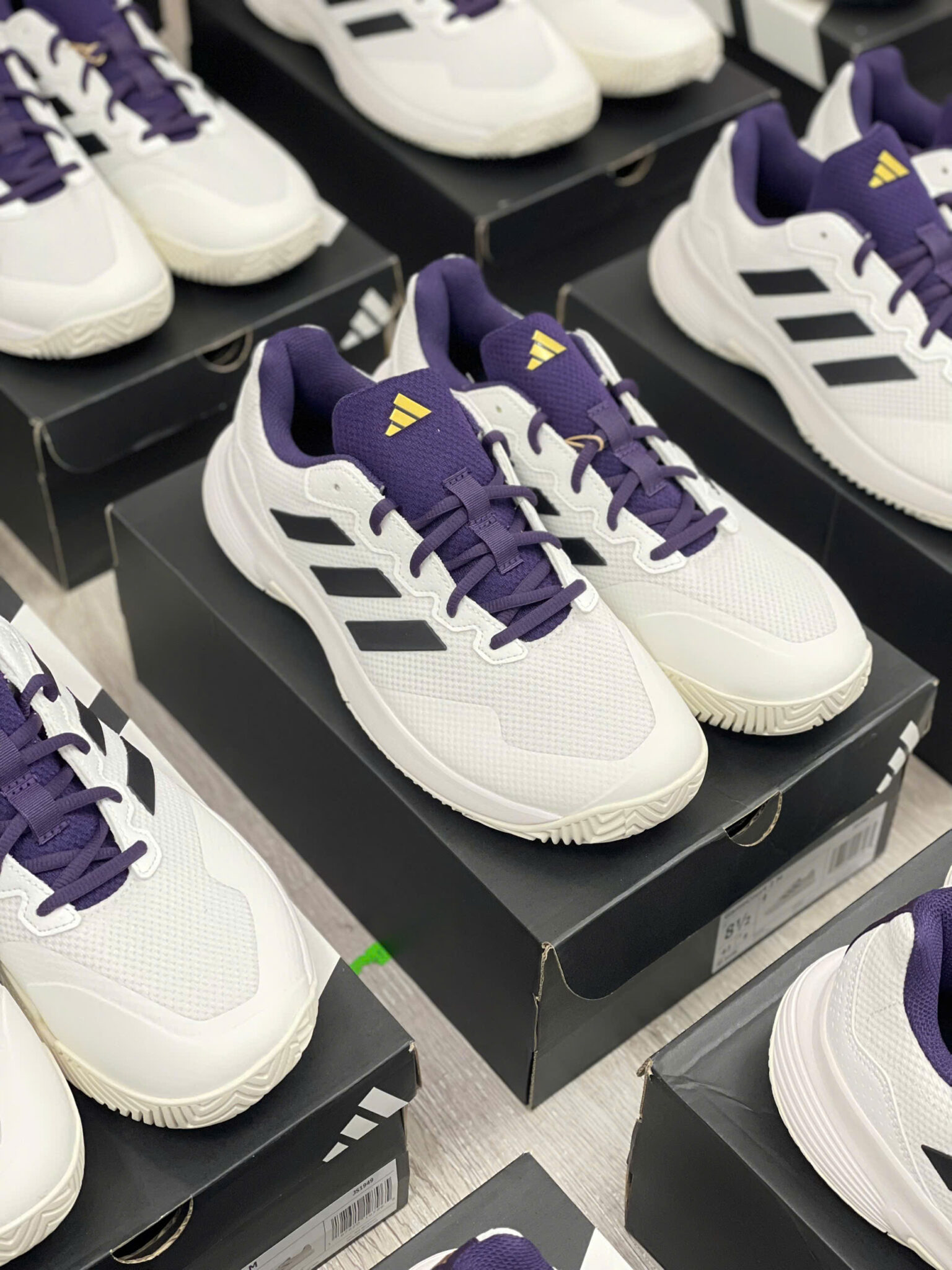 Giày Pickleball Tennis Adidas Gamecourt 2 White Black JS1949 — ảnh 4