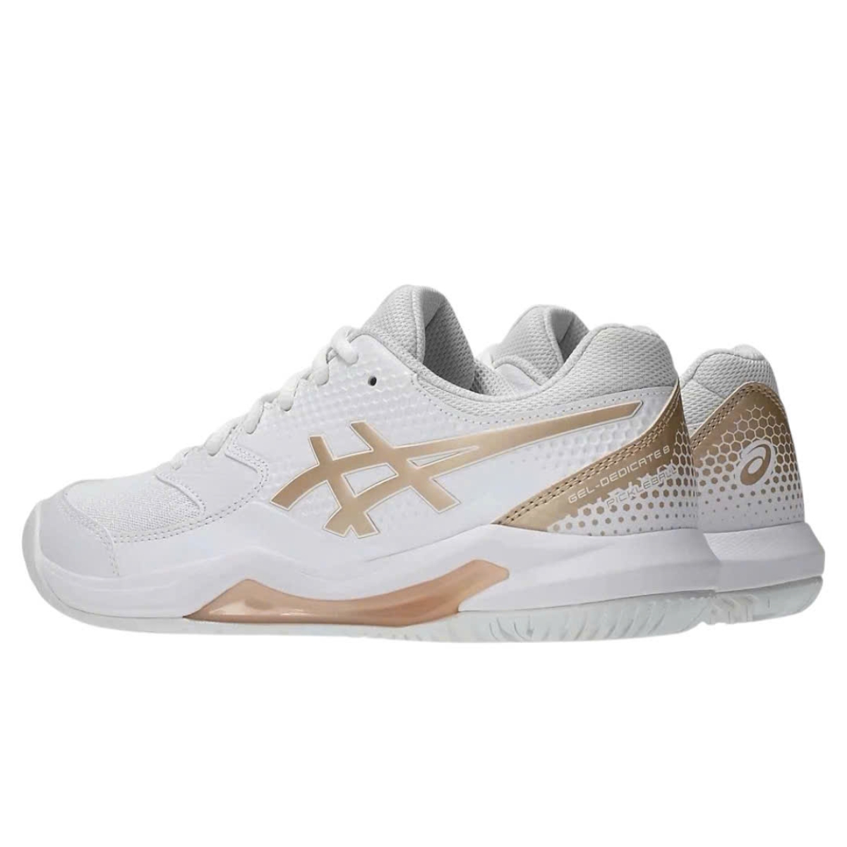 Giày Pickleball Tennis Asics Gel Dedicate 8 Champagne 1042A236-105 — ảnh 3