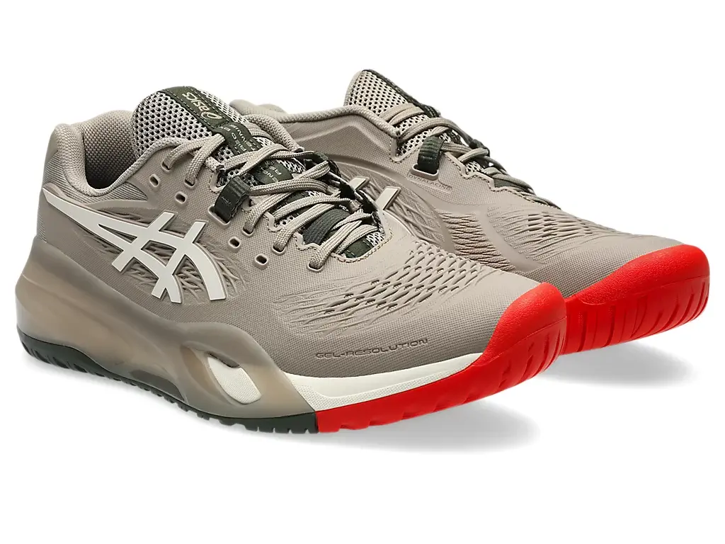 Giày Pickleball Tennis Asics Gel Resolution X Greige 1041A481-200 — ảnh 7