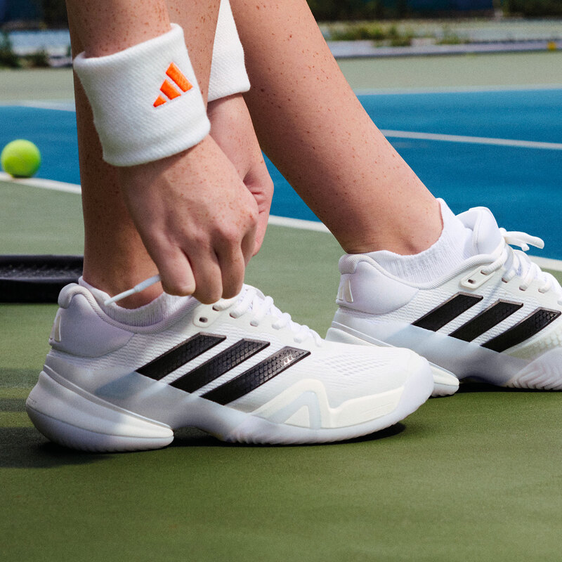 Giày Pickleball Tennis Adidas Barricade 14 White Black KI3438 — ảnh 2
