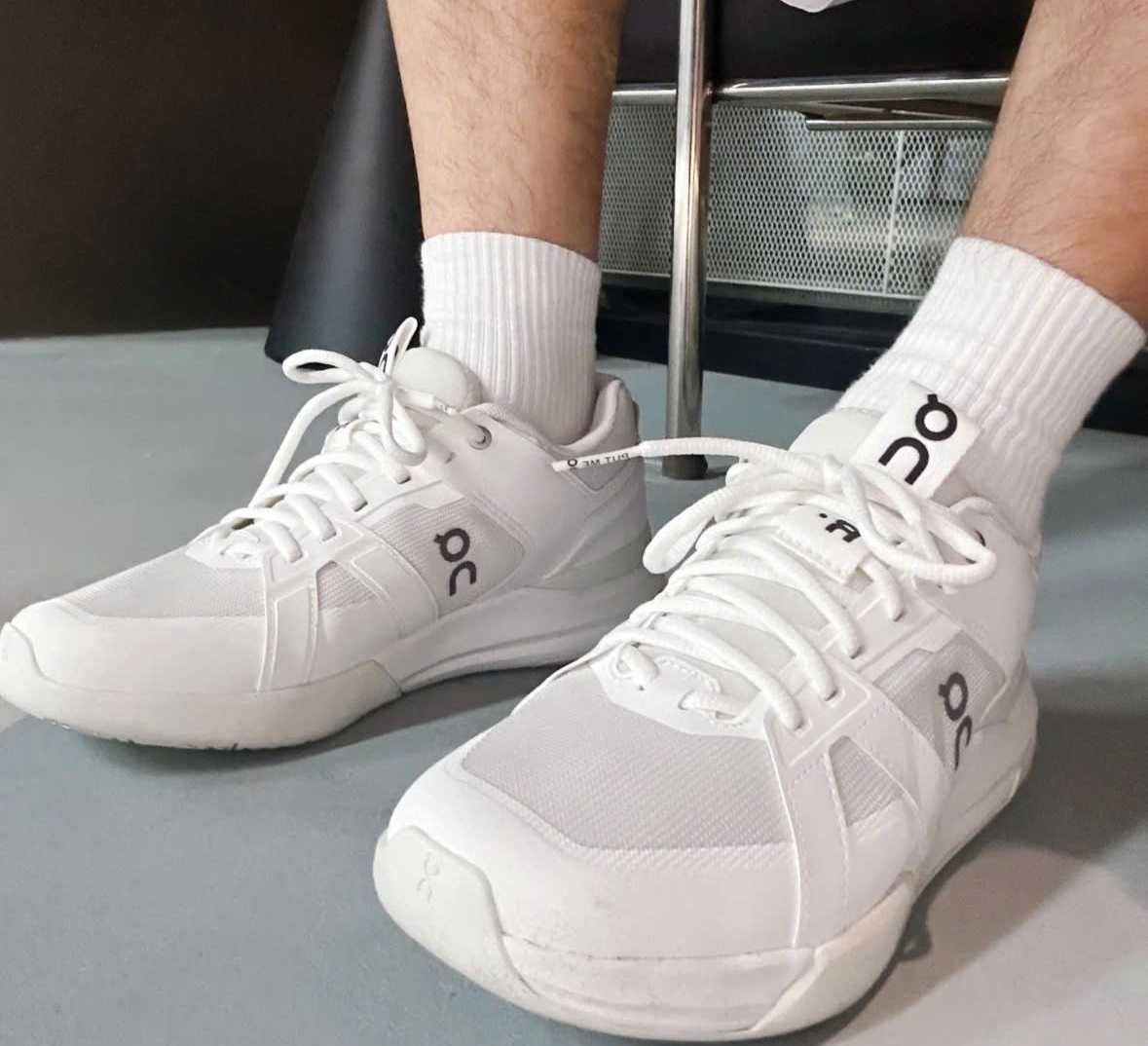 Giày Pickleball Tennis On The Roger Clubhouse Pro White 3WD30050202 — ảnh 3