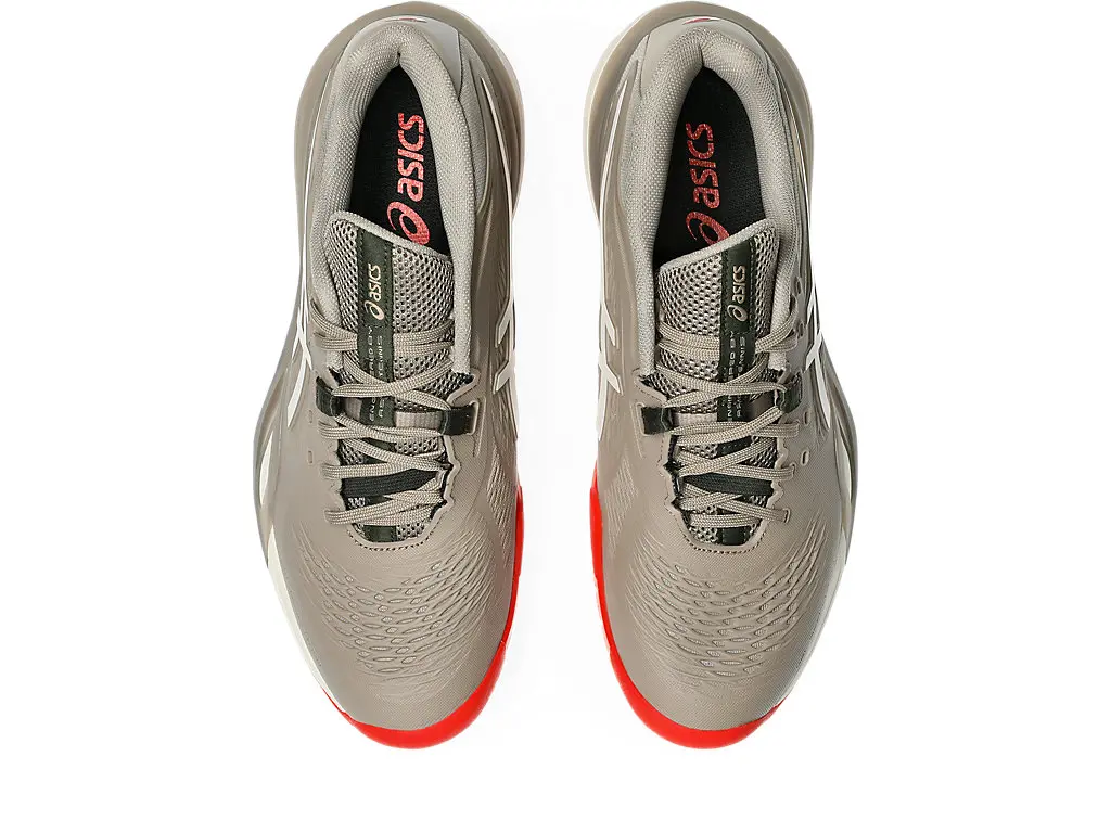 Giày Pickleball Tennis Asics Gel Resolution X Greige 1041A481-200 — ảnh 2