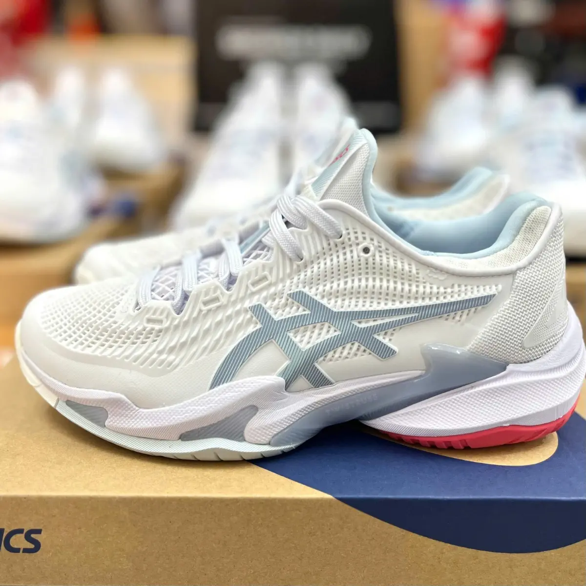 Giày Pickleball Tennis Asics Court FF 3 Sky 1042A220-107 — ảnh 5