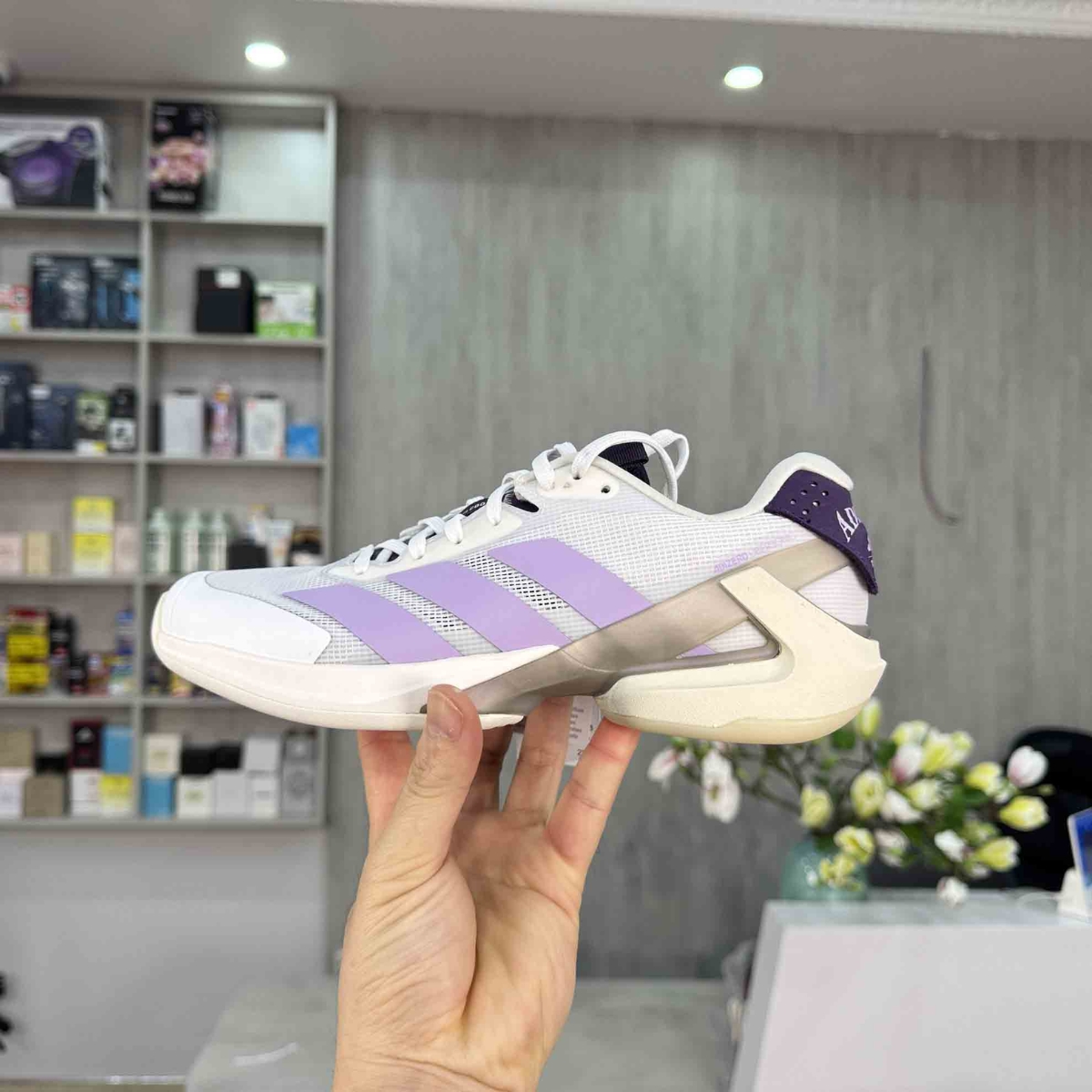 Giày Pickleball Tennis Adidas Adizero Ubersonic 5 Plum JQ6351 — ảnh 2