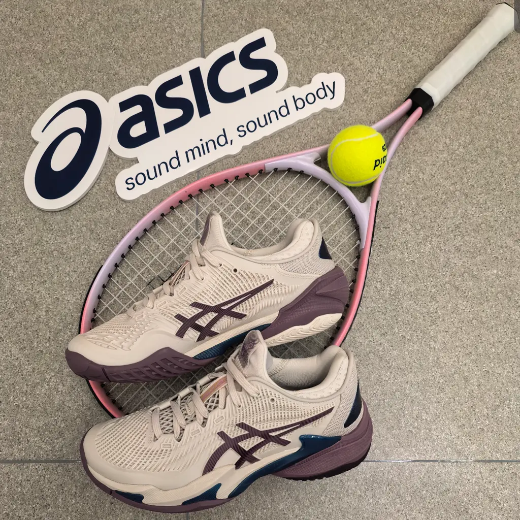 Giày Pickleball Tennis Asics Court FF 3 Mauve 1042A220-250 — ảnh 2