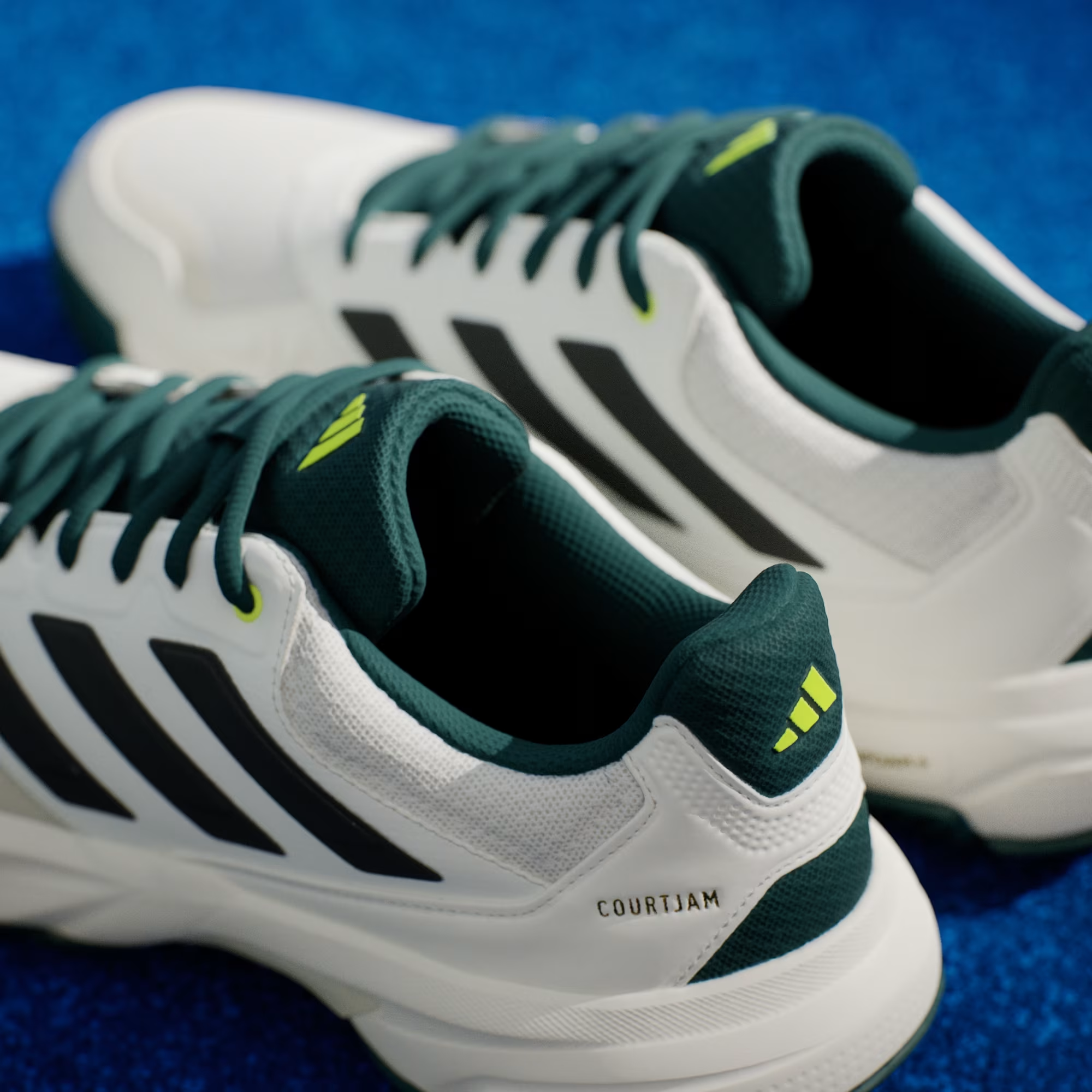 Giày Pickleball Tennis Adidas CourtJam Control 3 White JH5135 — ảnh 7