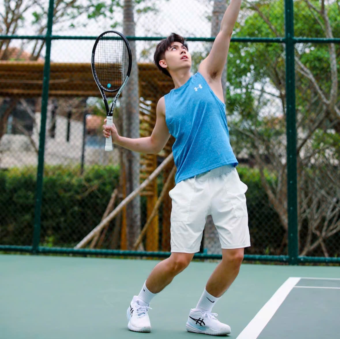 Giày Tennis Pickleball Asics Gel Resolution X 1041A481-100 — ảnh 7