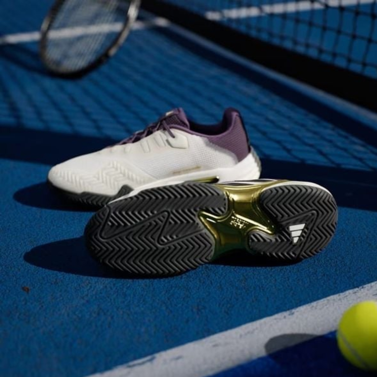 Giày Pickleball Tennis Adidas Barricade 13 Gold JR1499 — ảnh 8