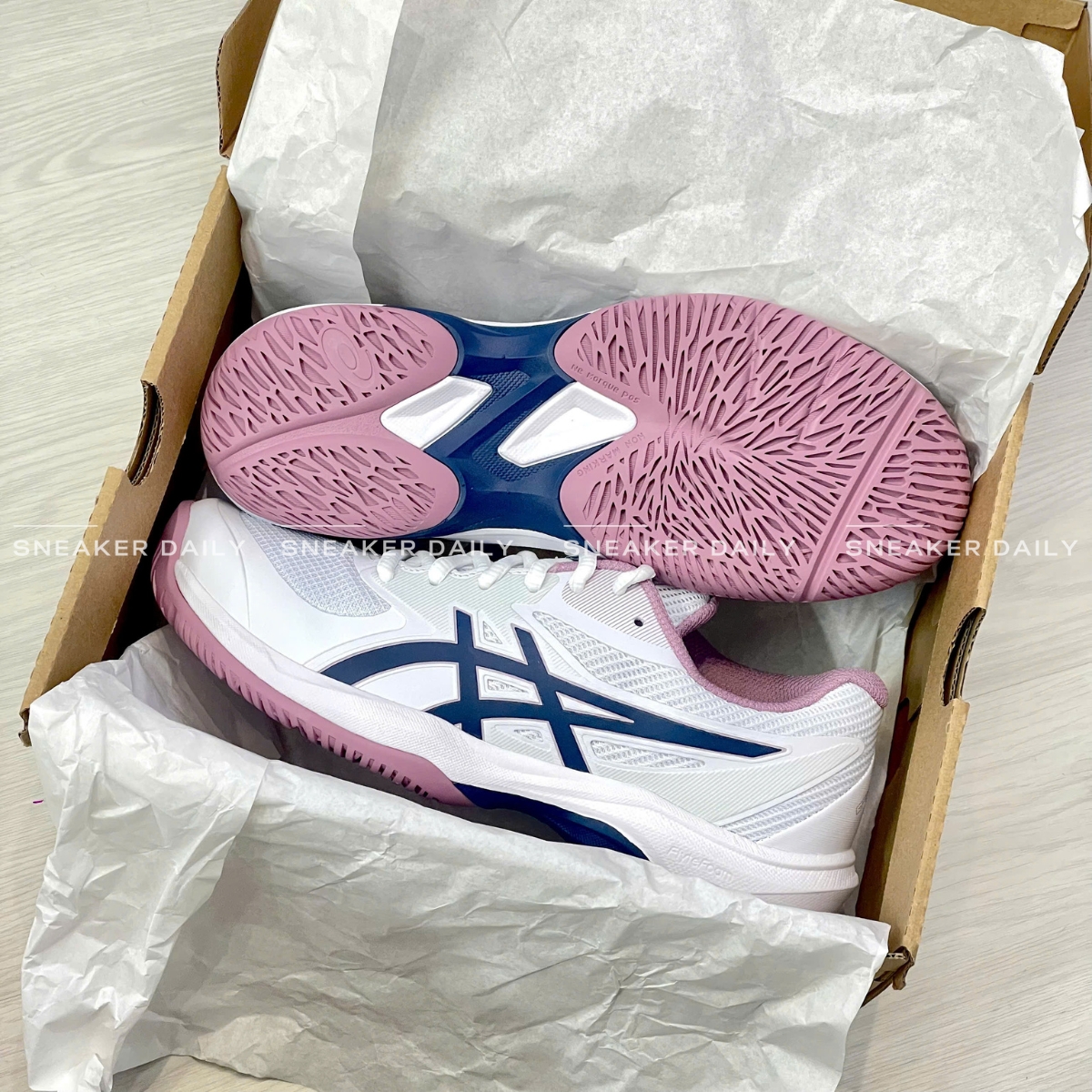 Giày Pickleball Tennis Asics Game FF Blue 1042A281-104 — ảnh 5
