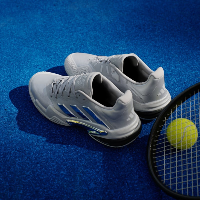 Giày Pickleball Tennis Adidas Barricade 13 25th Silver JP5379 — ảnh 3