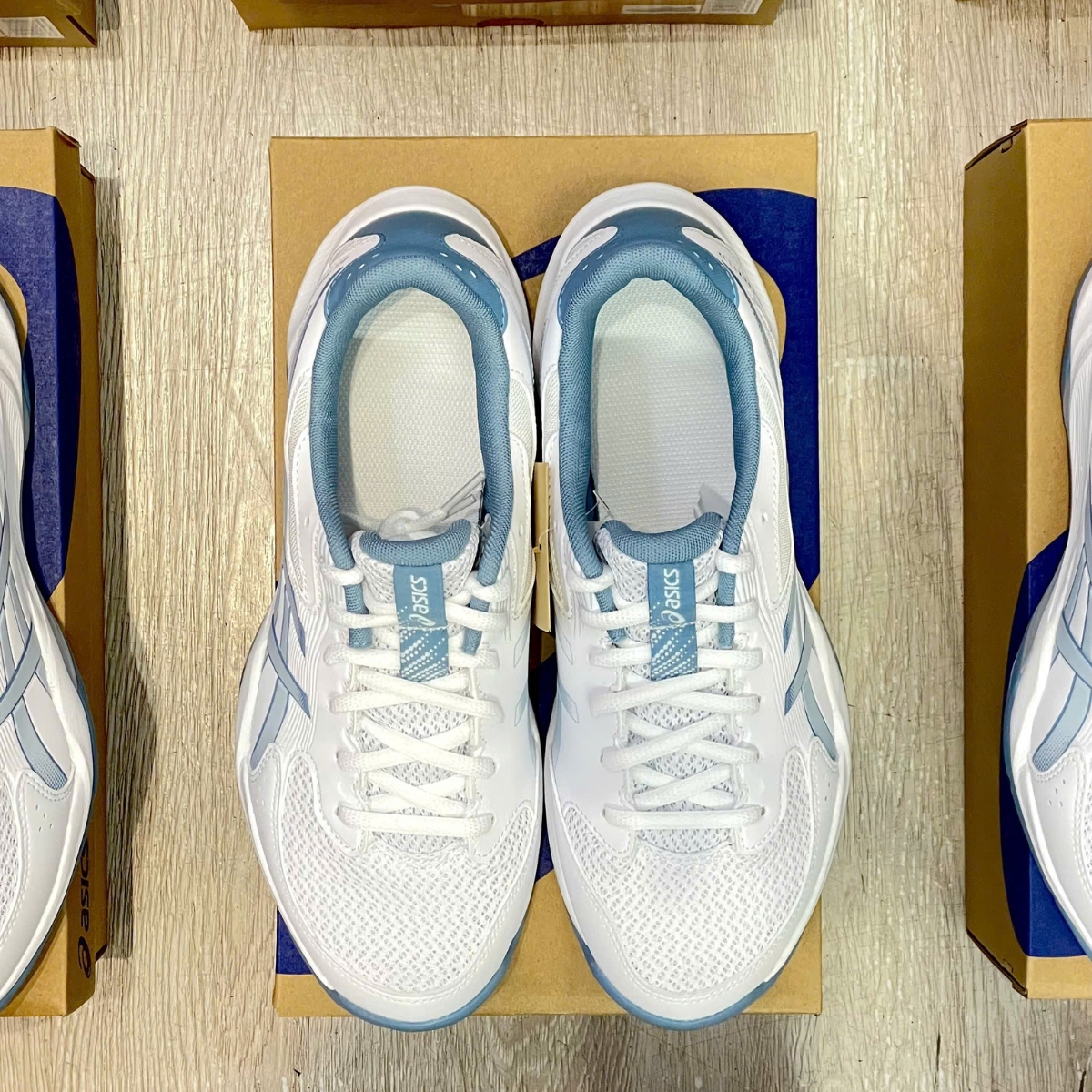 Giày Pickleball Cầu Lông Asics Gel Rocket 12 White 1071A116-103 — ảnh 7