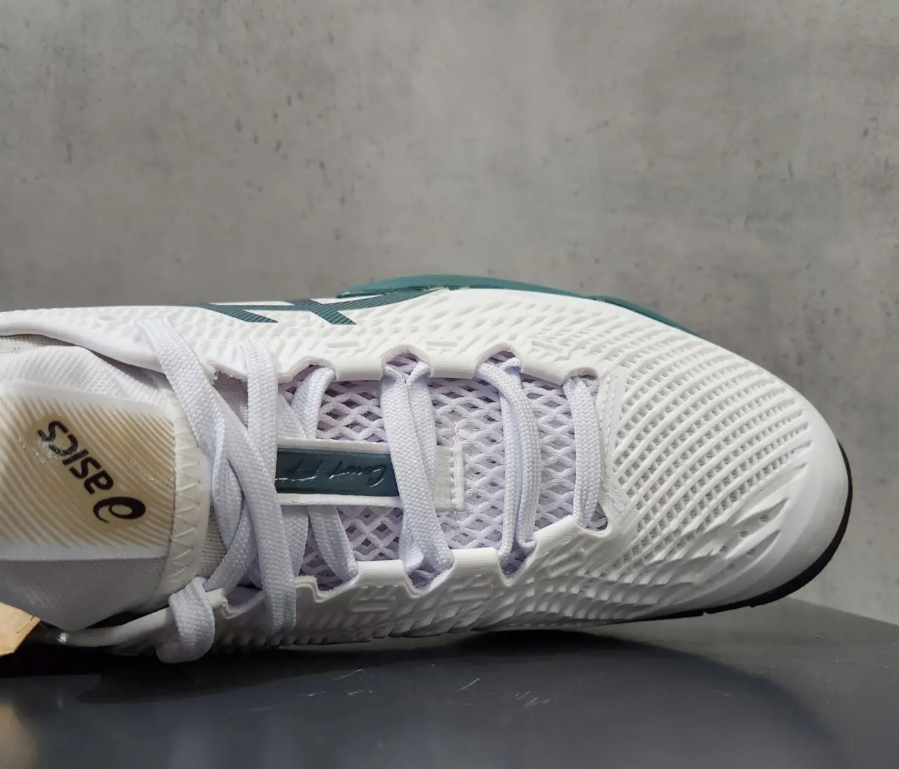 Giày Pickleball Tennis Asics Court FF 3 Teal 1041A370-107 — ảnh 4