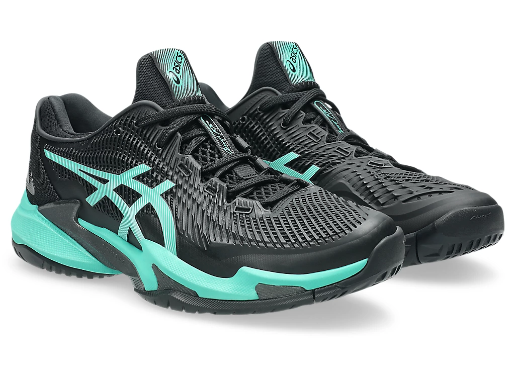 Giày Pickleball Tennis Asics Court FF 3 Black Green 1041A370-002 — ảnh 2