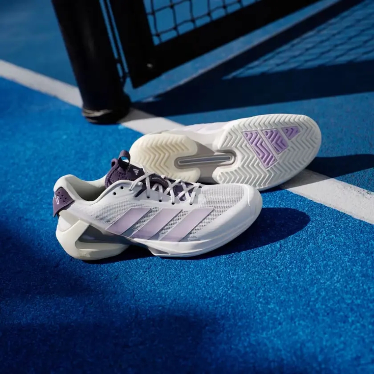 Giày Pickleball Tennis Adidas Adizero Ubersonic 5 Plum JQ6351 — ảnh 3