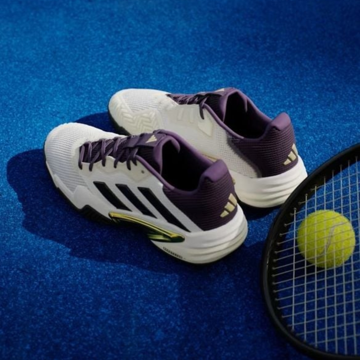 Giày Pickleball Tennis Adidas Barricade 13 Gold JR1499 — ảnh 11