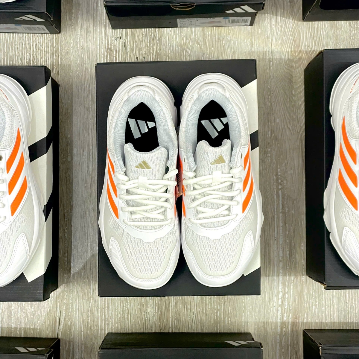Giày Pickleball Tennis Adidas Courtjam Control 3 Orange JR1788 — ảnh 5