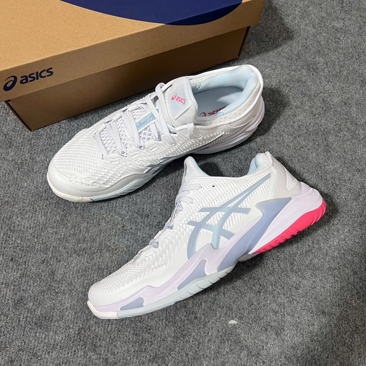 Giày Pickleball Tennis Asics Court FF 3 Sky 1042A220-107 — ảnh 2