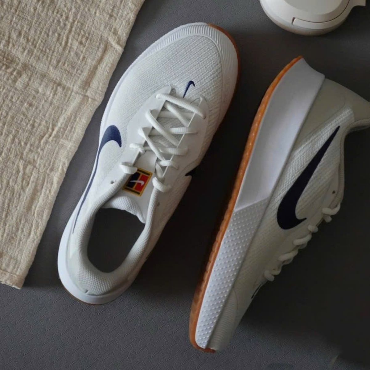 Giày Pickleball Tennis Nike Vapor Lite 3 HC Submit White FZ2156-100 — ảnh 5