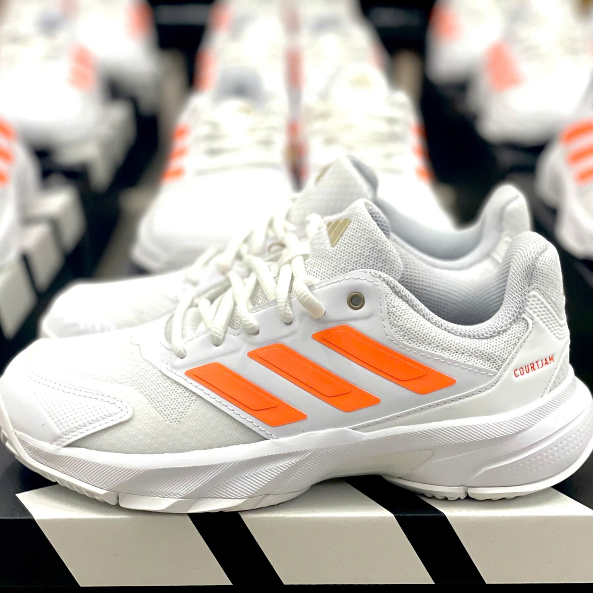Giày Pickleball Tennis Adidas Courtjam Control 3 Orange JR1788 — ảnh 2