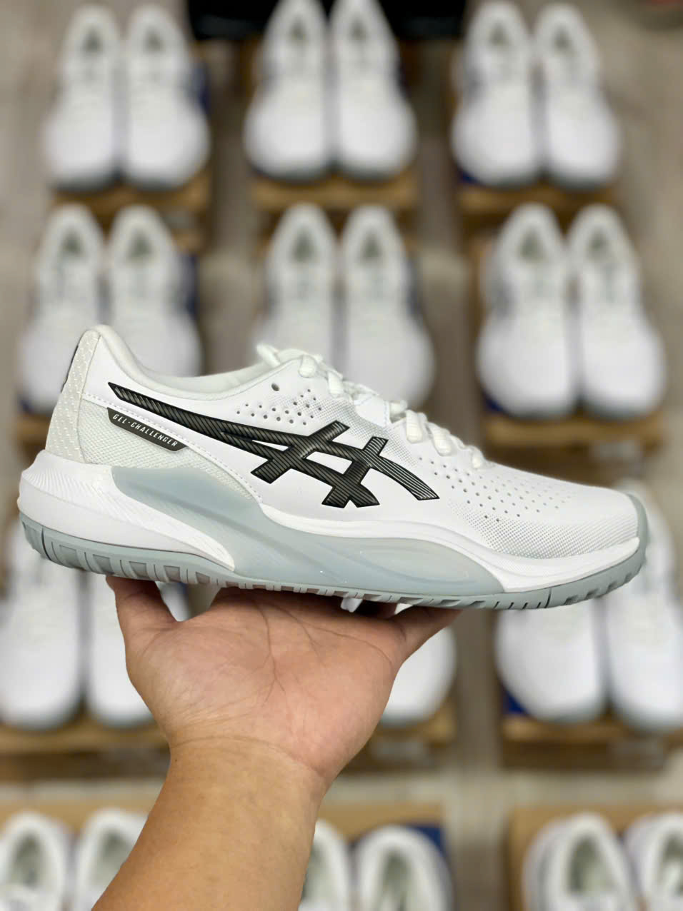 Giày Pickleball Tennis Asics Gel Challenger 15 White 1041A510-101 — ảnh 2