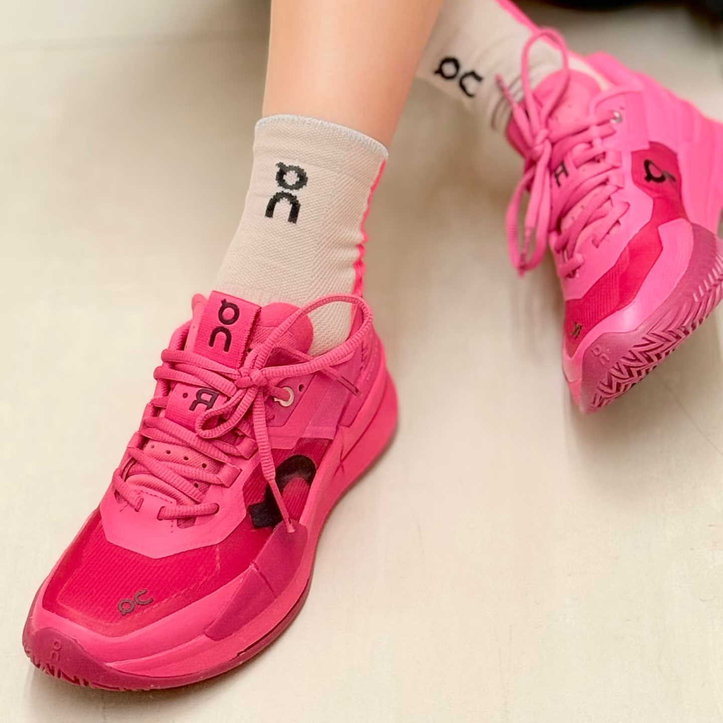 Giày Pickleball Tennis On the Roger Pro 2 Pink 3WE10333602 — ảnh 3