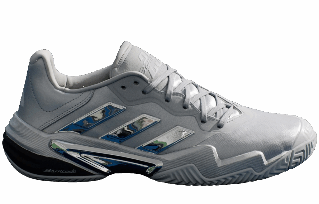 Giày Pickleball Tennis Adidas Barricade 13 25th Silver JP5379 — ảnh 1
