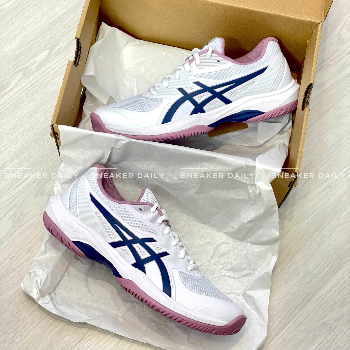 Giày Pickleball Tennis Asics Game FF Blue 1042A281-104 — ảnh 2