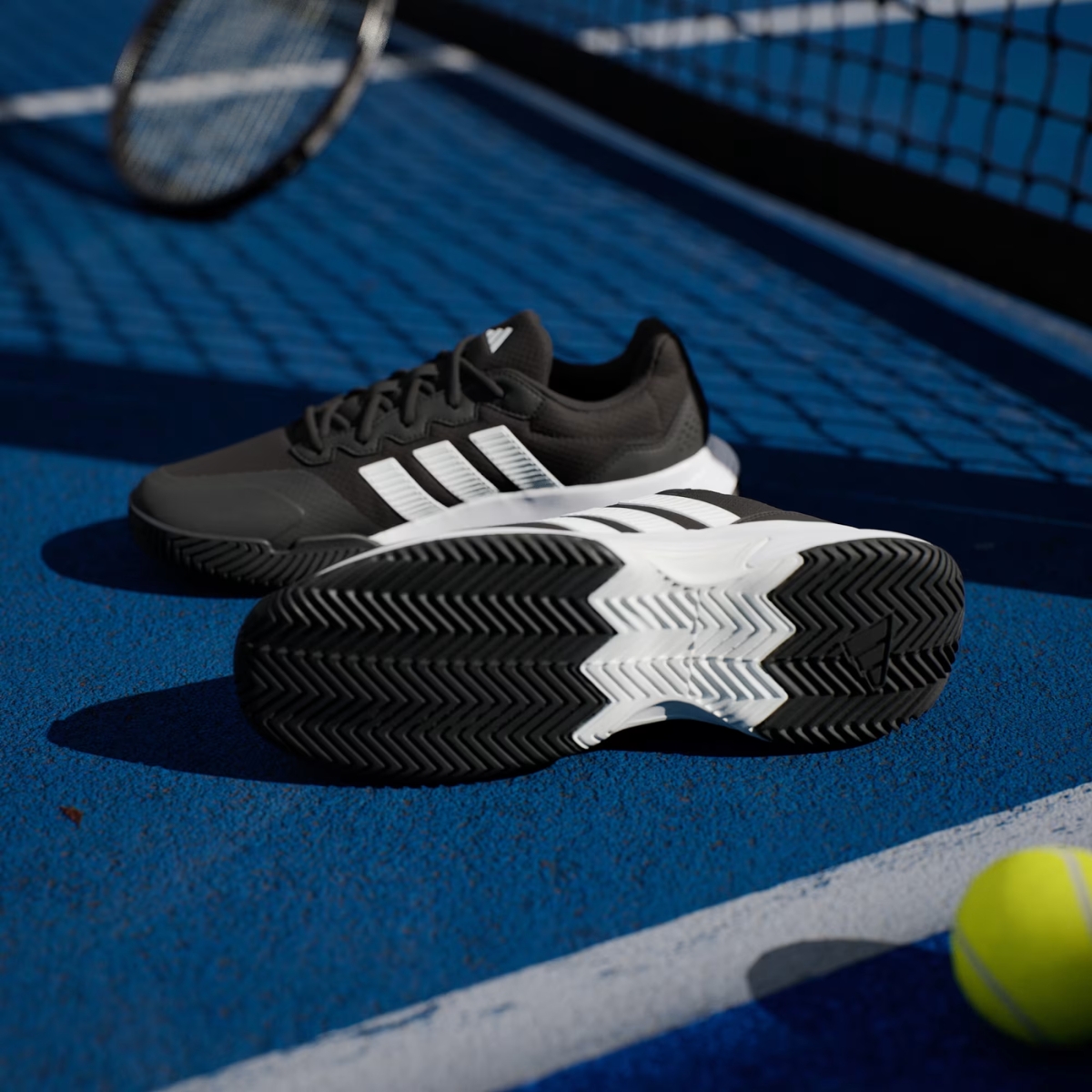 Giày Pickleball Tennis Adidas Gamecourt 2 Black KI0780 — ảnh 2