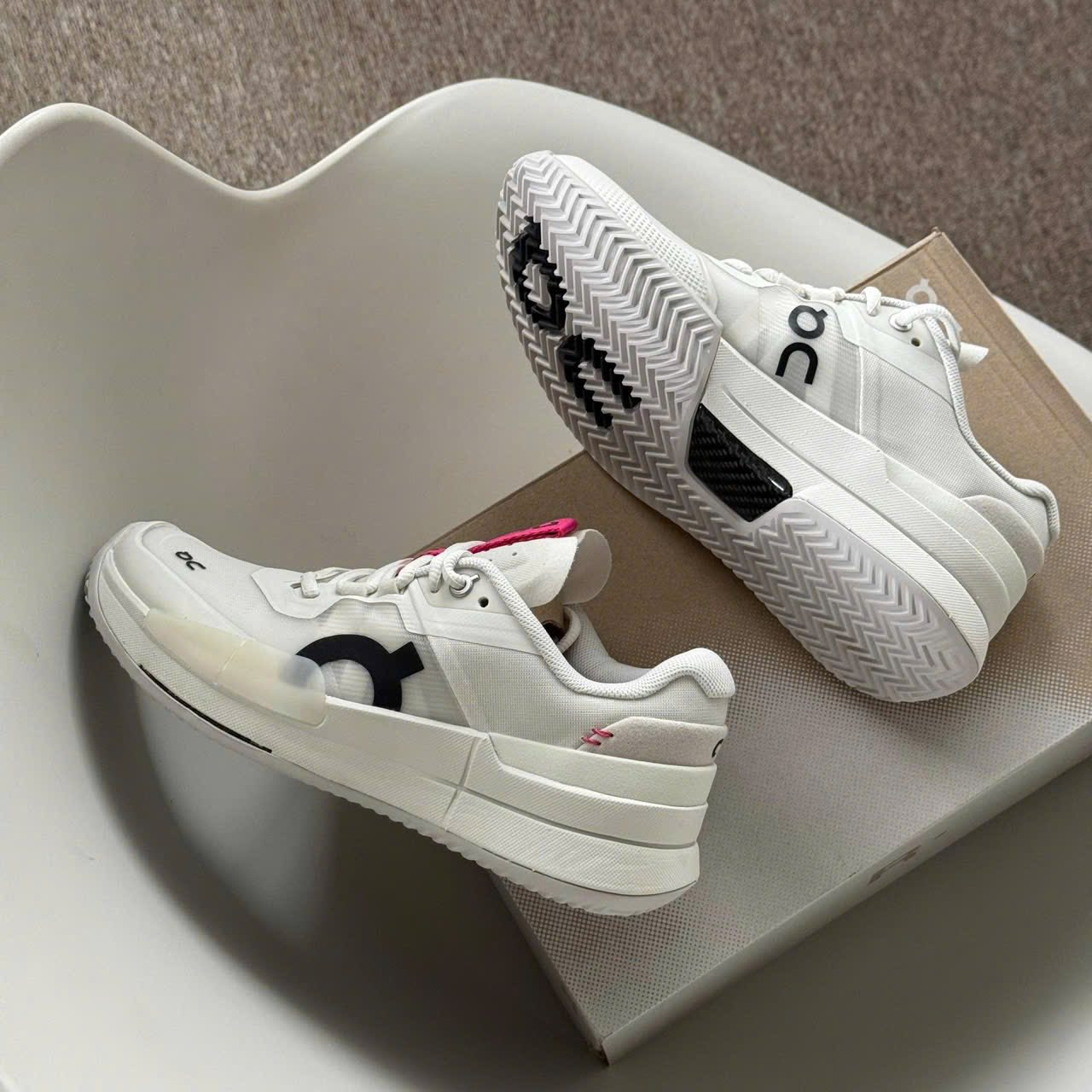 Giày Pickleball Tennis ON The Roger 2 Clay White 3WE10634274 — ảnh 4