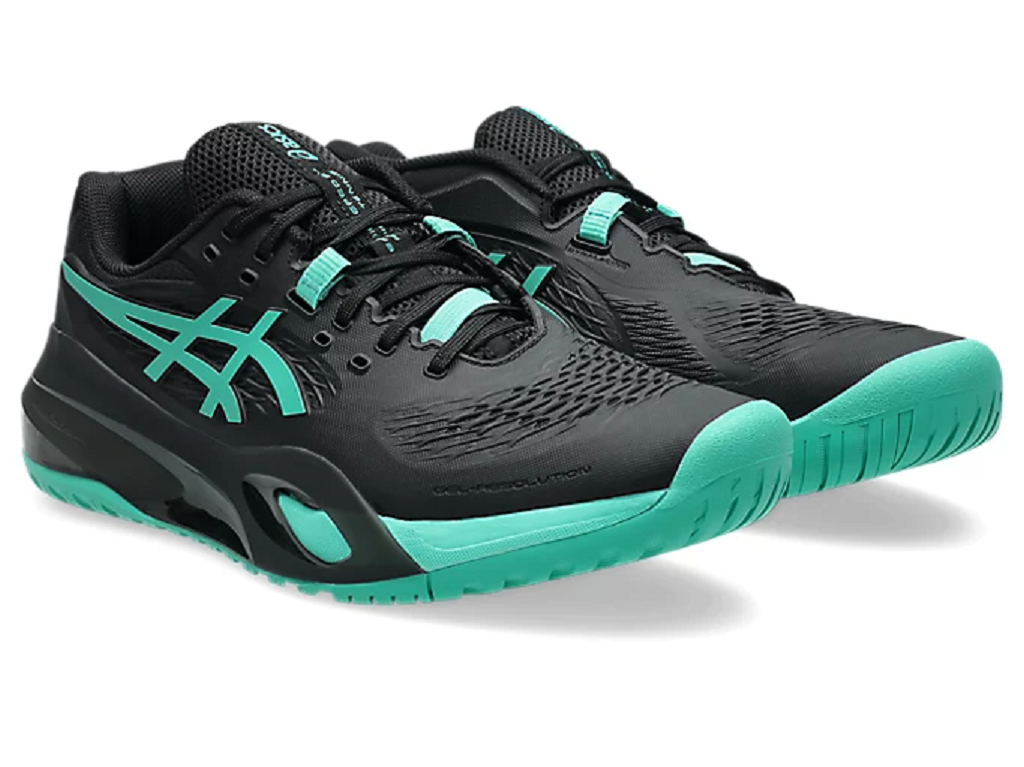 Giày Pickleball Tennis Asics Gel Resolution X Black Green 1041A481-003 — ảnh 7