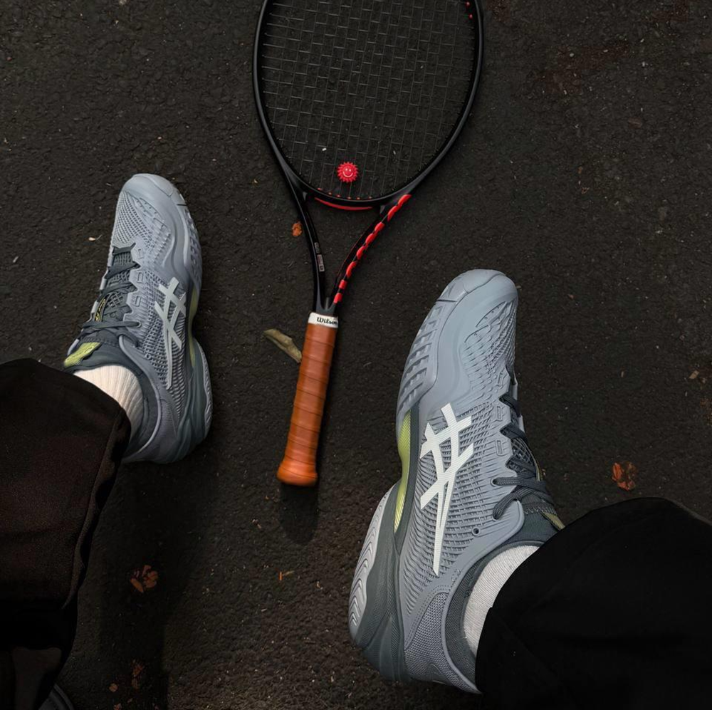 Giày Pickleball Tennis Asics Court FF 3 Grey 1041A370-404 — ảnh 2