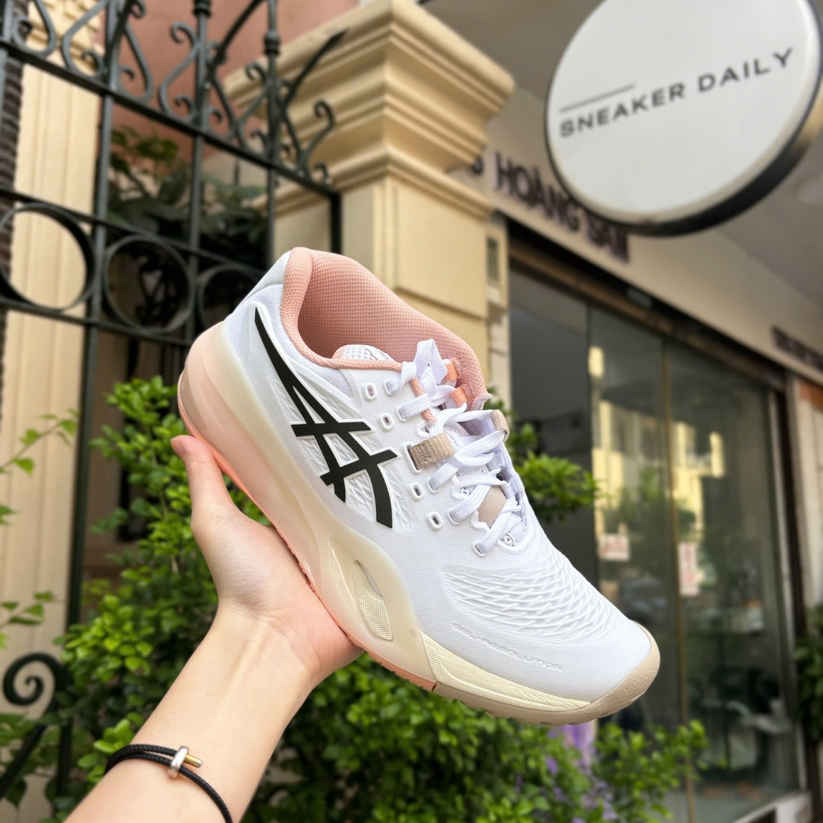 Giày Pickleball Tennis Asics Gel Resolution X Coffee 1042A279-106 — ảnh 4