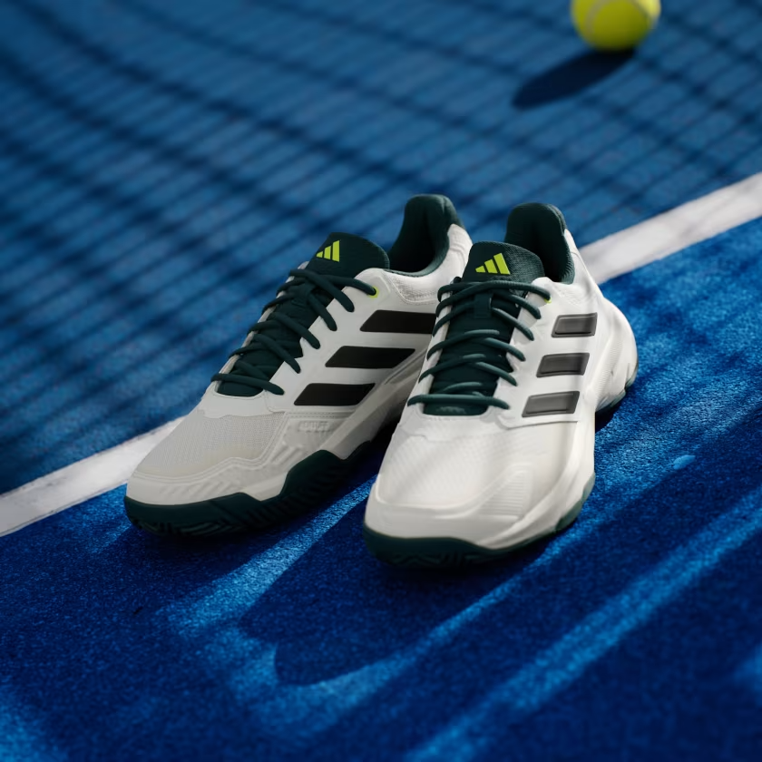 Giày Pickleball Tennis Adidas CourtJam Control 3 White JH5135 — ảnh 3