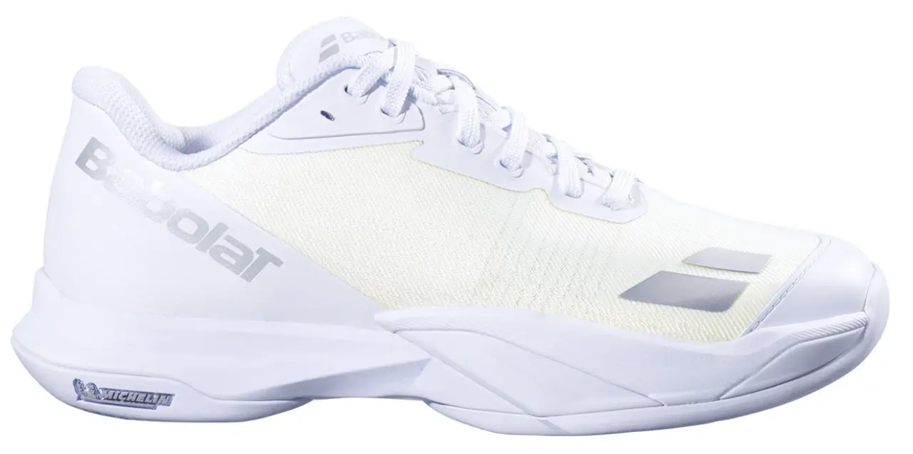 Giày Pickleball Tennis Babolat Jet Mach 4 White 31F26630B-1019 — ảnh 1