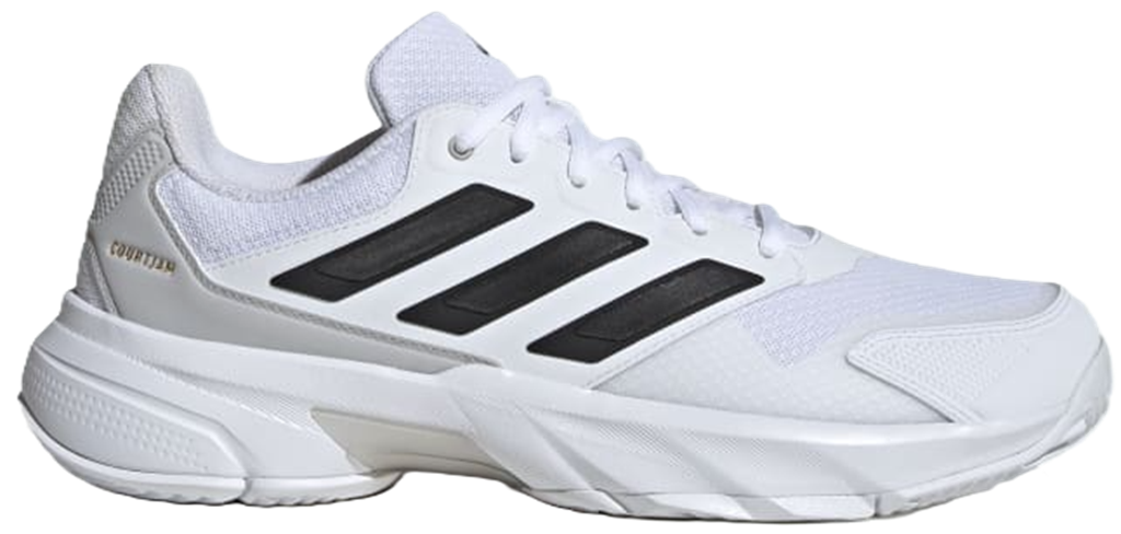 Giày Pickleball Tennis Adidas CourtJam Control 3 White Black IF7888 — ảnh 1