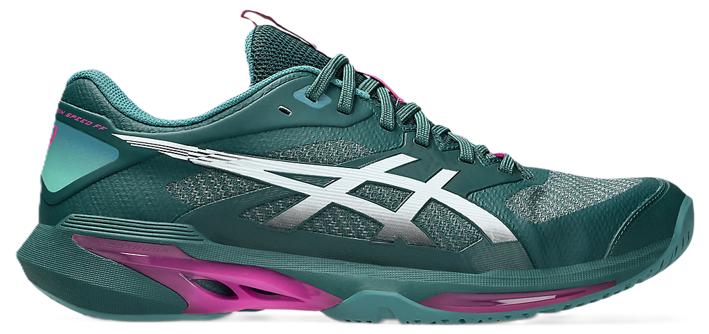 Giày Pickleball Tennis Asics Solution Speed FF 4 Green 1041A532-300 — ảnh 1