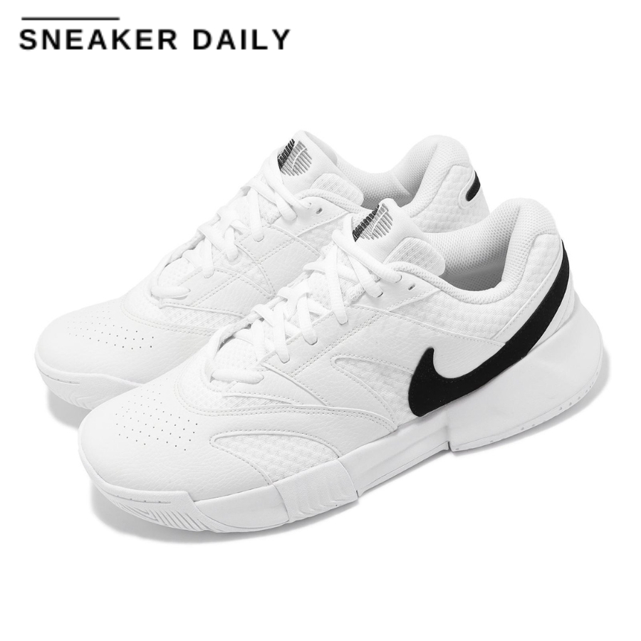 Giày Pickleball Tennis Nike Court Lite 4 White Black FD6574-100 — ảnh 3