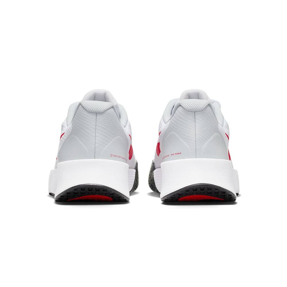 Giày Pickleball Tennis Nike Vapor Lite 3 HC White Red FZ2155-109 — ảnh 2