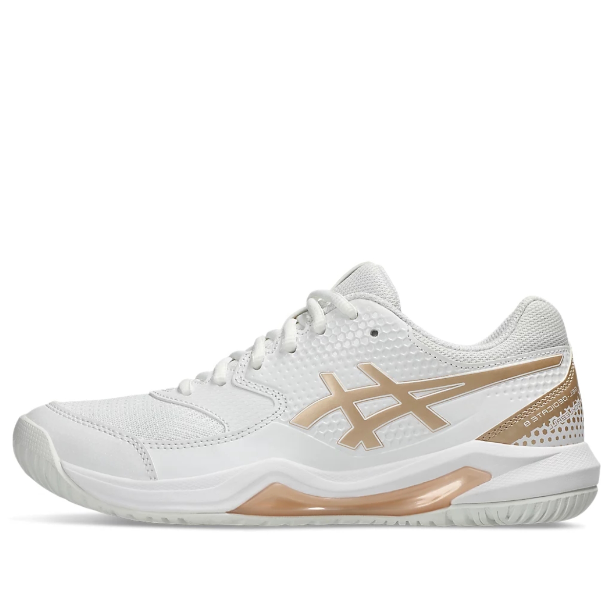 Giày Pickleball Tennis Asics Gel Dedicate 8 Champagne 1042A236-105 — ảnh 1
