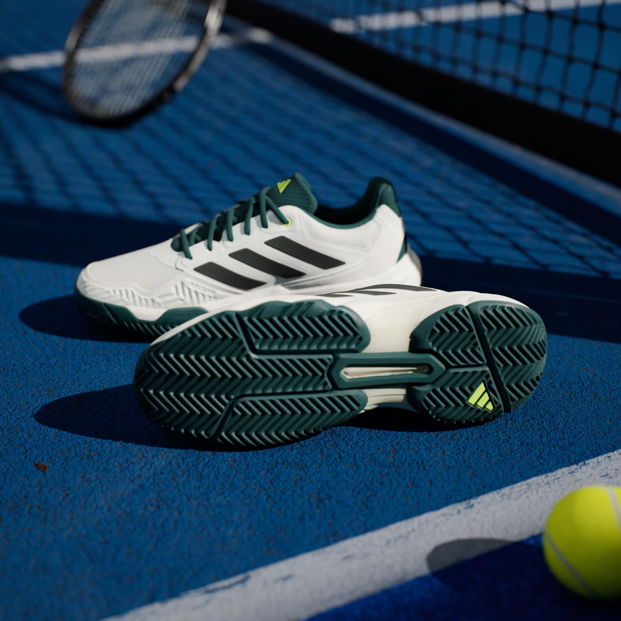 Giày Pickleball Tennis Adidas CourtJam Control 3 White JH5135 — ảnh 2